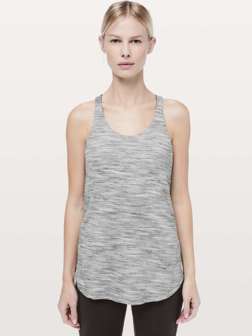 Lululemon women's size 4 Moment to Movement 2-in-1 grey tank top